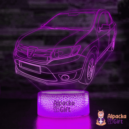 Mașini - Lampa 3D Dacia Logan