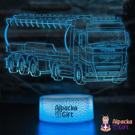 Mașini - Lampă 3D Volvo Cisterna