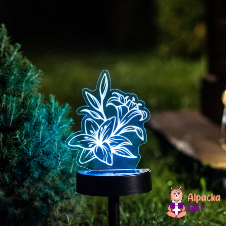 Lampa 3D de Gradina - Floare [1]