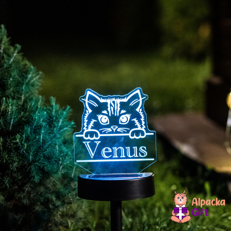 Lampi 3D de Gradina - Lampa 3D de Gradina - Pisică 1