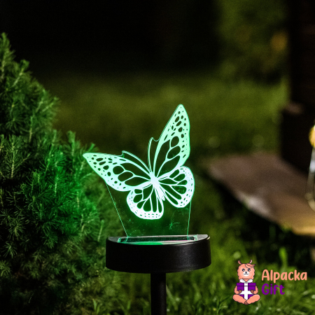 Lampi 3D de Gradina - Lampa 3D de Gradina - Fluture