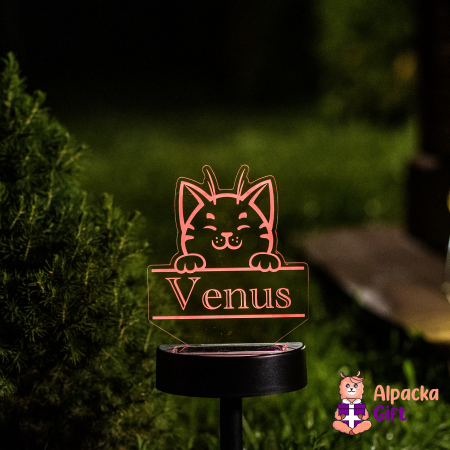 Lampa 3D de Gradina - Pisică 2 [1]