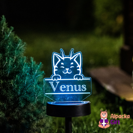 Lampi 3D de Gradina - Lampa 3D de Gradina - Pisică 2