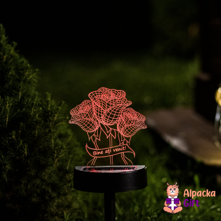 Lampi 3D de Gradina - Lampa 3D de Gradina - Buchet