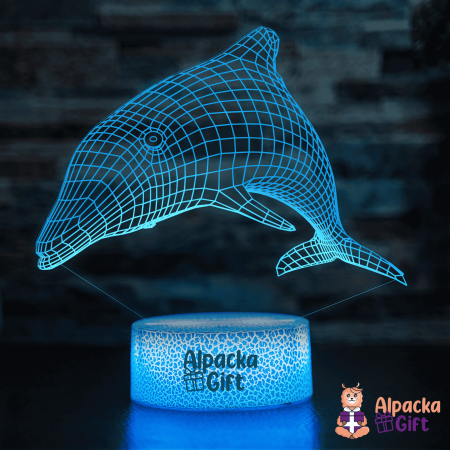 Lampi 3D Animale - Lampă 3D Delfin Geometric