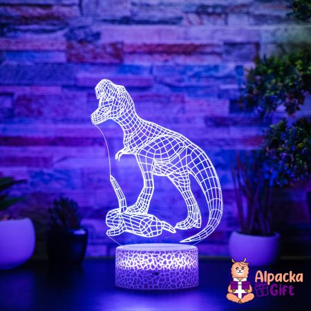 Lampă 3D Dinozaur cu Pradă [3]
