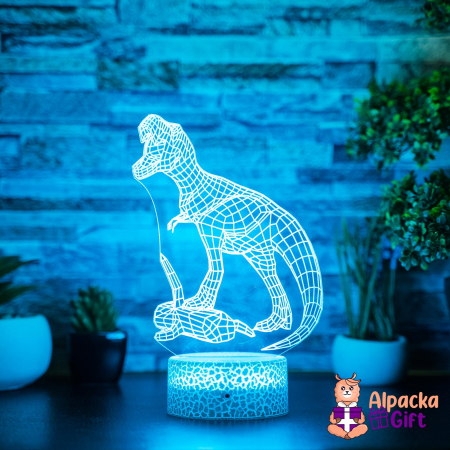 Lampă 3D Dinozaur cu Pradă [4]