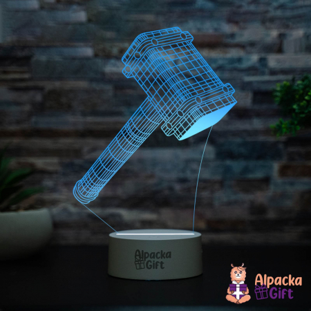 Lampa 3D Ciocan Thor 1 [0]