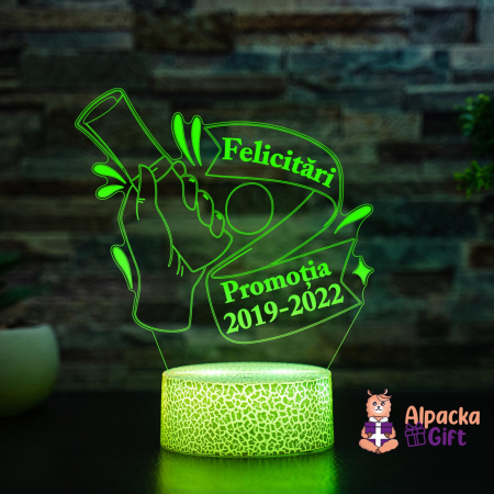 Pentru Profesori - Lampa 3D Diploma
