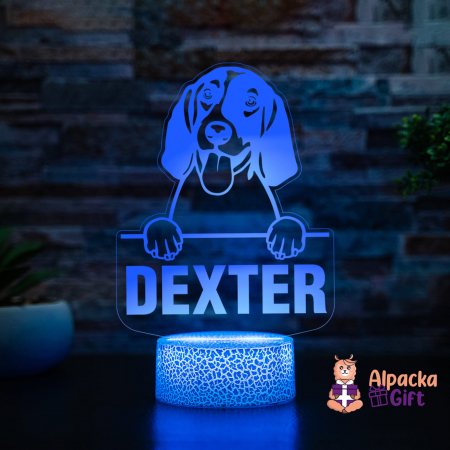 Rase de Caini - Lampă 3D English Foxhound