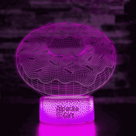 Lampă 3D - Donut [2]