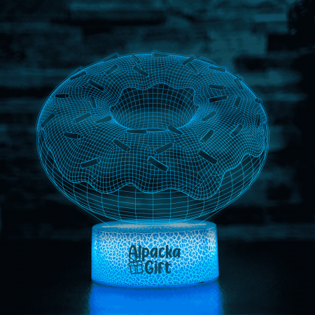 Lampi 3D Diverse - Lampă 3D - Donut