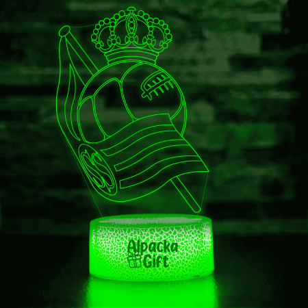 Fotbal - Lampa 3D - Real Sociedad
