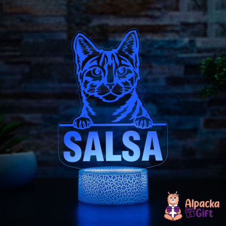 Lampă 3D - Egyptian Mau [3]