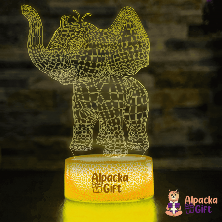 Lampi 3D Animale - Lampă 3D - Elefant