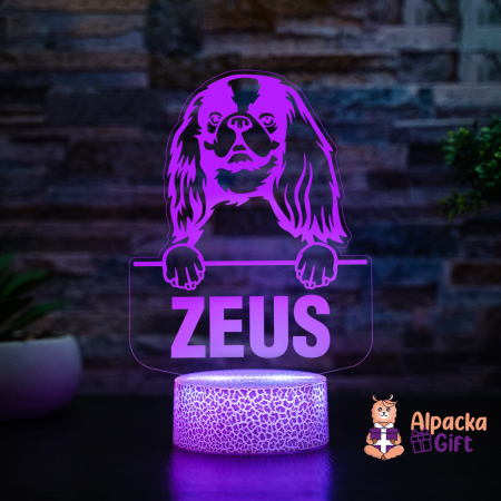 Lampă 3D - Toy Spaniel Englez (English Toy Spaniel) [2]