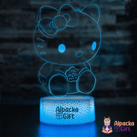Personaje si Supereroi - Lampă 3D - Hello Kitty