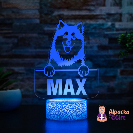 Lampă 3D - Lapphund Finlandez (Finnish Lapphund) [2]