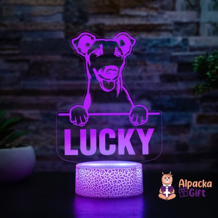 Lampă 3D Fox Terriers (Smooth) [5]