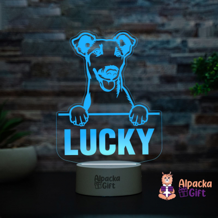 Lampă 3D Fox Terriers (Smooth) [2]