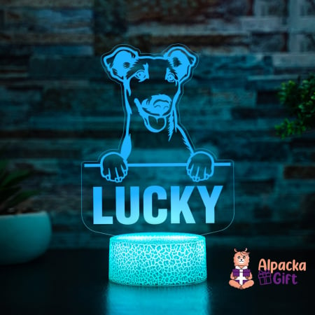 Lampă 3D Fox Terriers (Smooth) [7]
