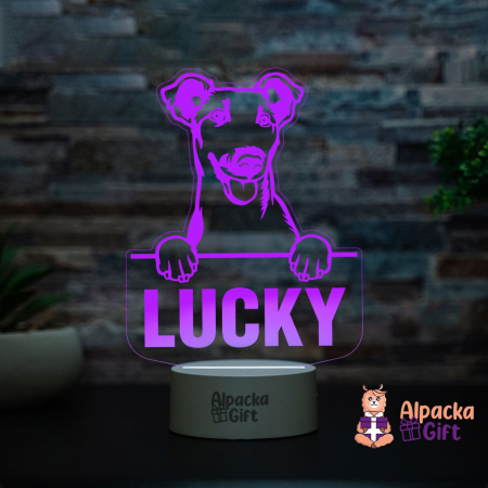 Lampă 3D Fox Terriers (Smooth) [14]