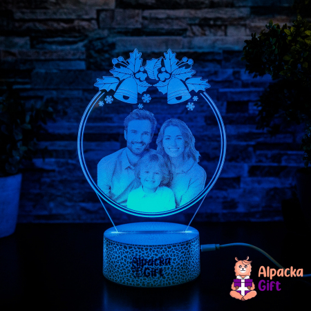Lampă 3D - Glob cu Fotografie [4]