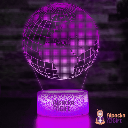 Lămpi 3D - Lampă 3D Glob Pământesc