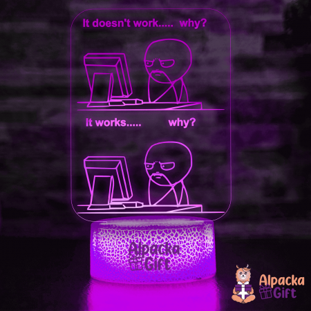 Lămpi 3D - Lampă 3D - Glume de Programatori
