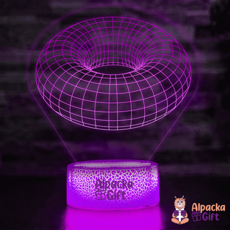 Lampă 3D Gogoașă Geometrică [3]