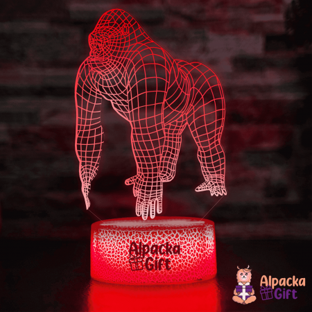 Lampi 3D Animale - Lampă 3D - Gorilă