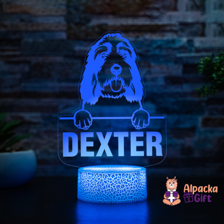 Rase de Caini - Lampă 3D - Grand Basset Griffon Vendeen