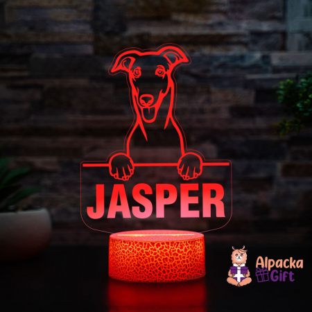 Rase de Caini - Lampă 3D - Greyhound