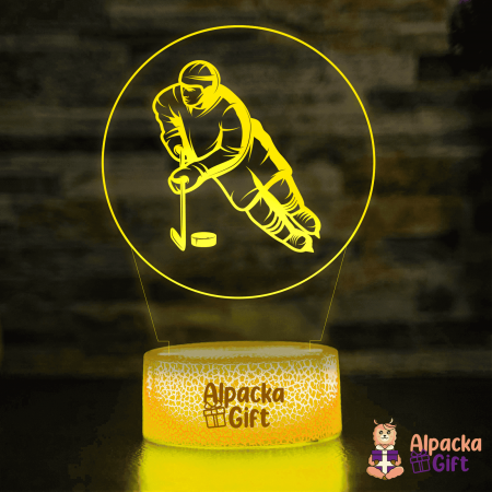 Sportivi - Lampă 3D - Hockey