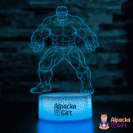 Personaje si Supereroi - Lampă 3D - Capitan America 2