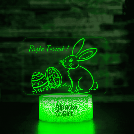 Cadouri de Paște - Lampă 3D - Iepuraș de Paște 2