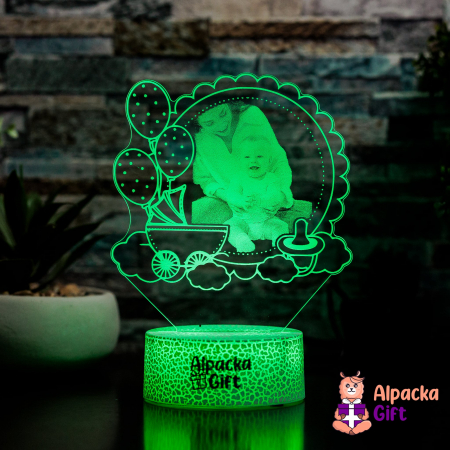 Lampi cu Fotografie - Lampă 3D - Fotografie cu Bebeluș