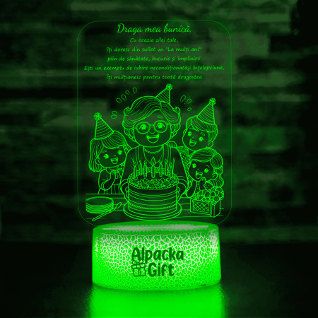 Lampă 3D - Bunică [4]