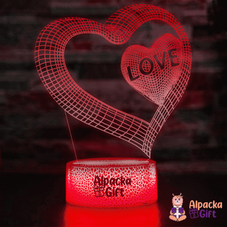 Lampă 3D Inimă LOVE 3 [2]