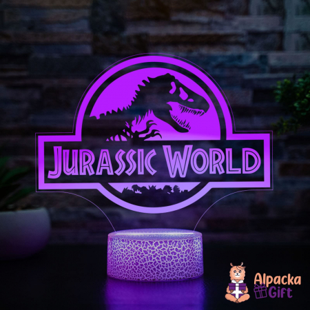 Personaje si Supereroi - Lampă 3D Jurassic World