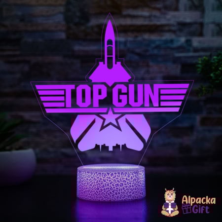 Lămpi 3D - Lampă 3D Top Gun