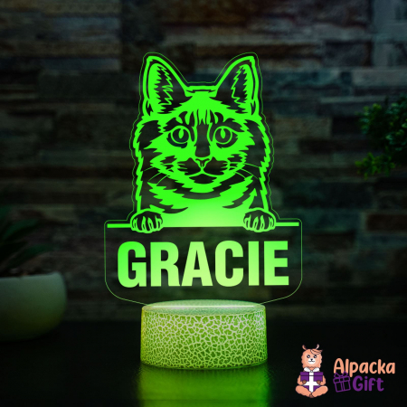 Lampi 3D Animale - Lampă 3D - Kurilian Bobtail