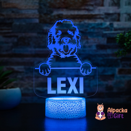 Lampă 3D - Labradoodle [1]