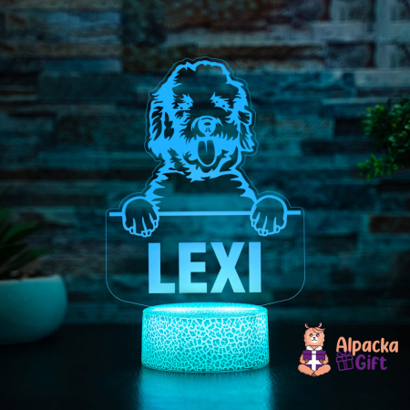 Lampă 3D - Labradoodle [4]