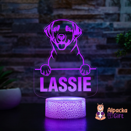 Rase de Caini - Lampă 3D - Labrador Retriever