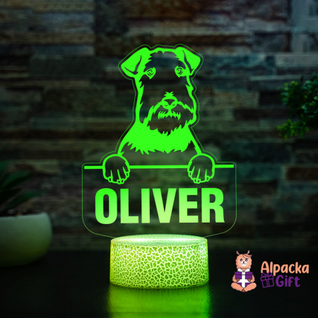 Rase de Caini - Lampă 3D - Lakeland Terrier