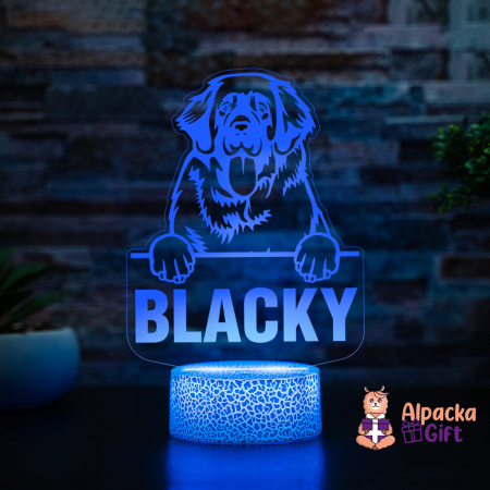 Rase de Caini - Lampă 3D - Leonberger