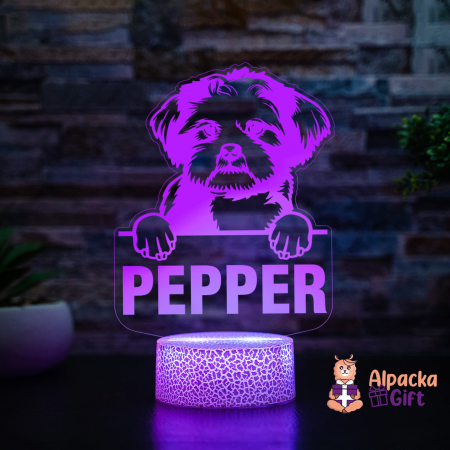 Lampă 3D - Lhasa Apso [2]
