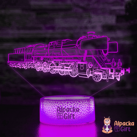 Lămpi 3D - Lampa 3D Locomotiva 1