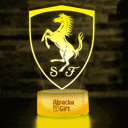 Lampă 3D - Logo Ferrari [3]